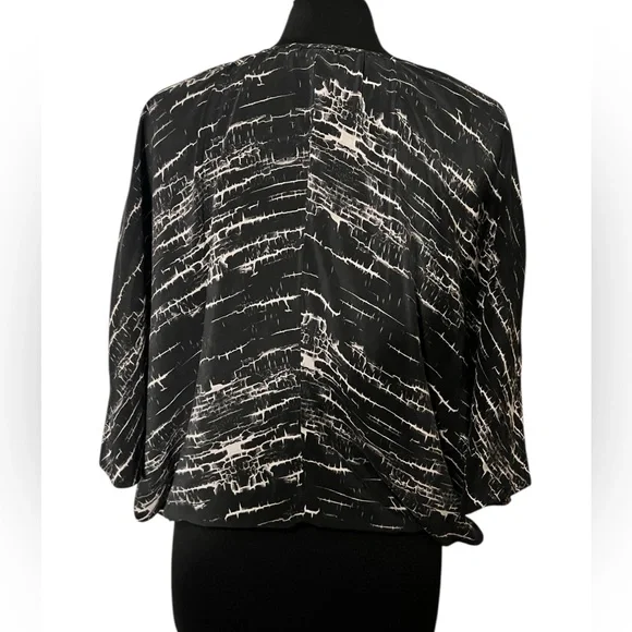 3/$20 💜 PODOLLS Silk Birch Bark Cracked Blouse M Corpgoth Boho Witchy Top - Picture 5 of 5